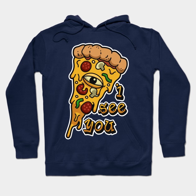 The All Seeing Pizza Hoodie by Starquake